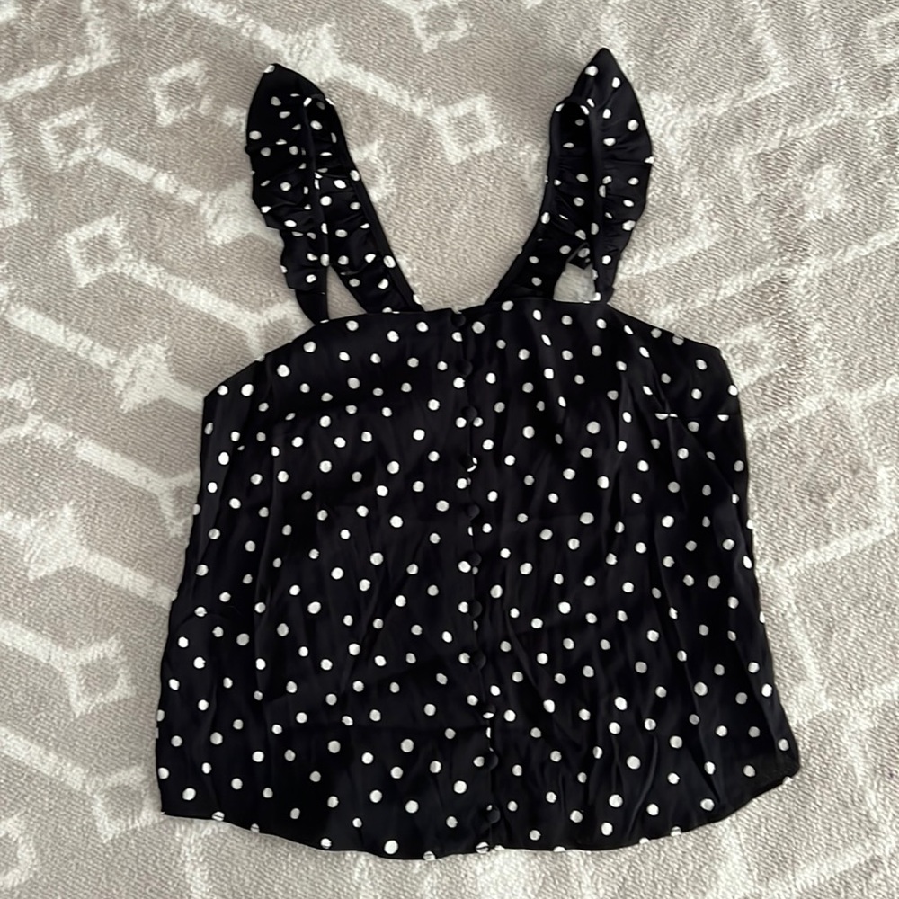 NWT Madewell Ruffle Strap Top